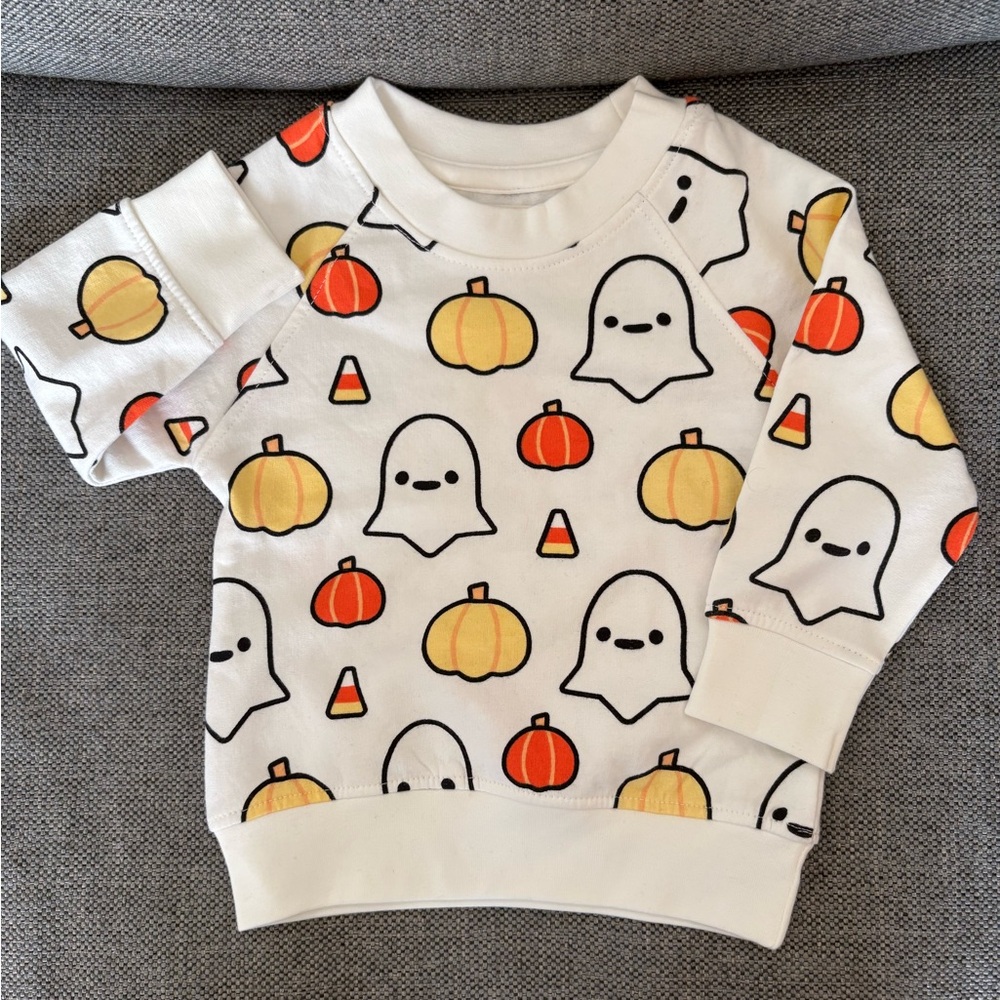 Monica + Andy never worn Halloween sweatshirt, 6-9 months